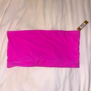 Skims Fits Everybody Bandeau Bralette in Neon Orchid Pink 2X